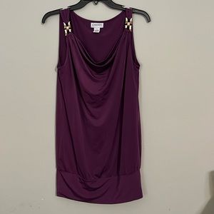 Carmen Marc Valvo y2k purple top size Small